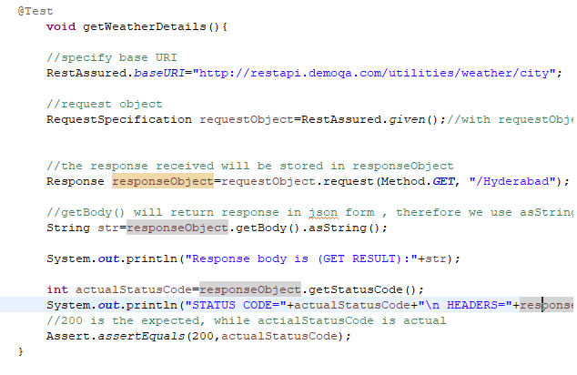 GET request using io.rest-assured